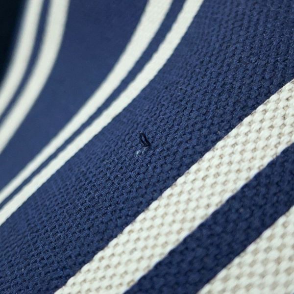 バレンシアガ トートバッグ ネイビーカバス S ポーチ付 339933 BALENCIAGA ストライプ