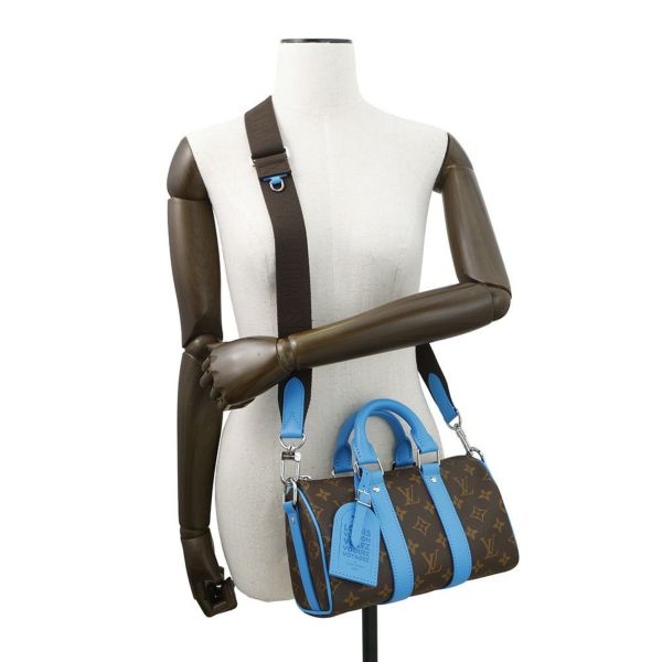 ルイヴィトン ハンドバッグ モノグラム ・マカサー/カラーマニア キーポル・バンドリエール 25 M12609 2way