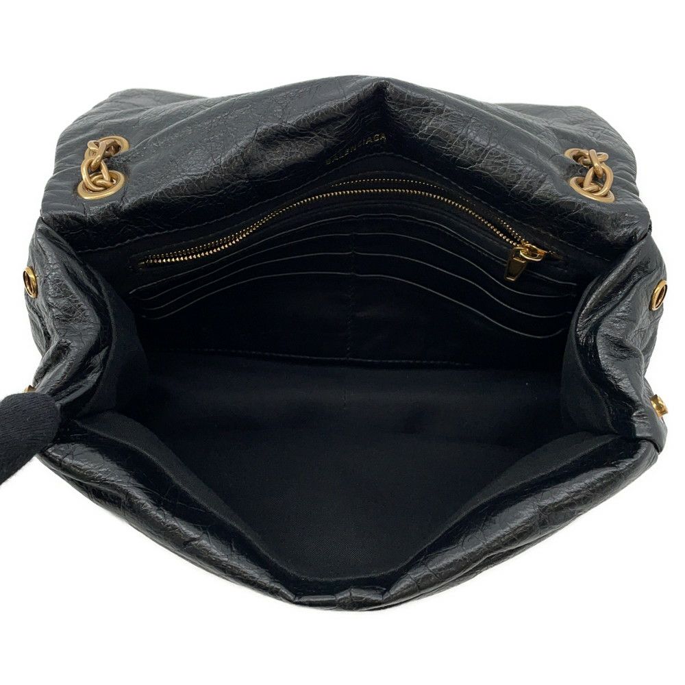 バレンシアガ チェーンショルダーバッグ モナコ Monaco BB レザー 781672 BALENCIAGA バッグ 黒