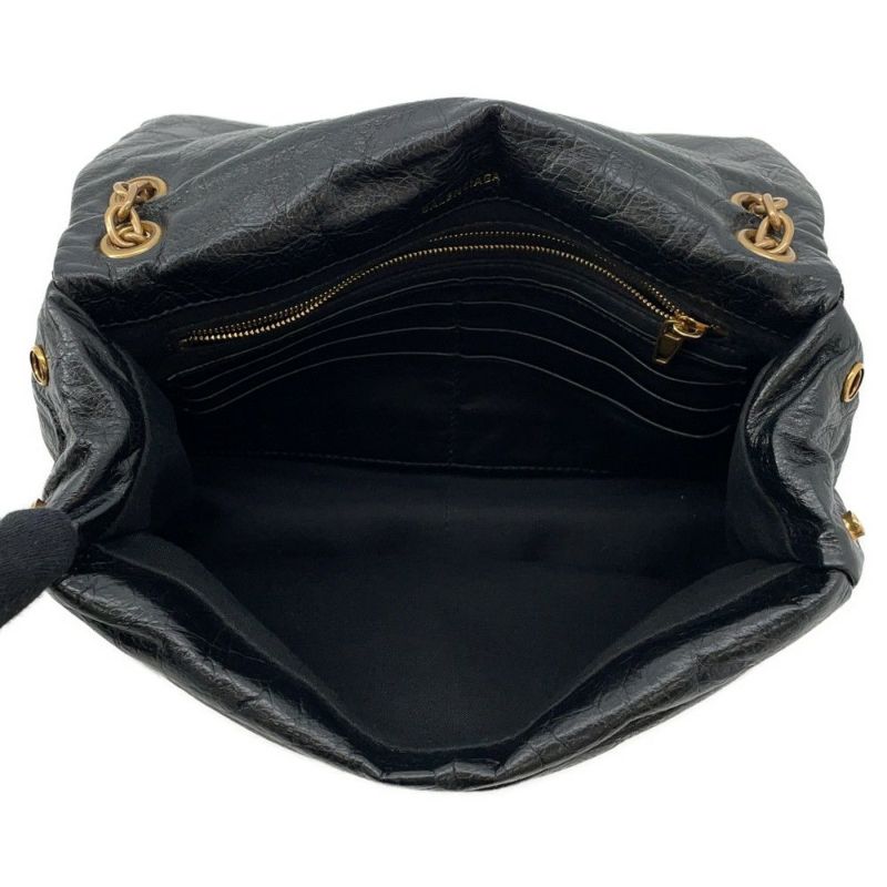 バレンシアガ チェーンショルダーバッグ モナコ Monaco BB レザー 781672 BALENCIAGA バッグ 黒