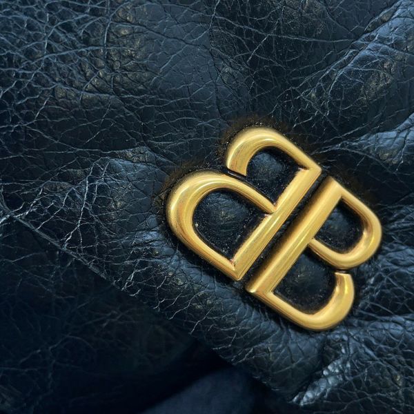 バレンシアガ チェーンショルダーバッグ モナコ Monaco BB レザー 781672 BALENCIAGA バッグ 黒