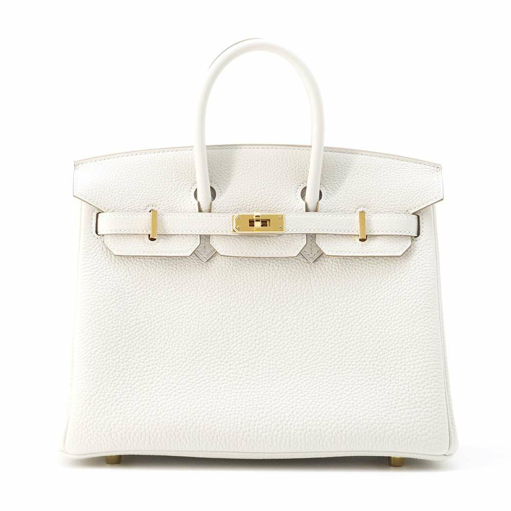 エルメス バーキン25 グリスペール/ゴールド金具 トゴ W刻印 HERMES Birkin ハンドバッグ