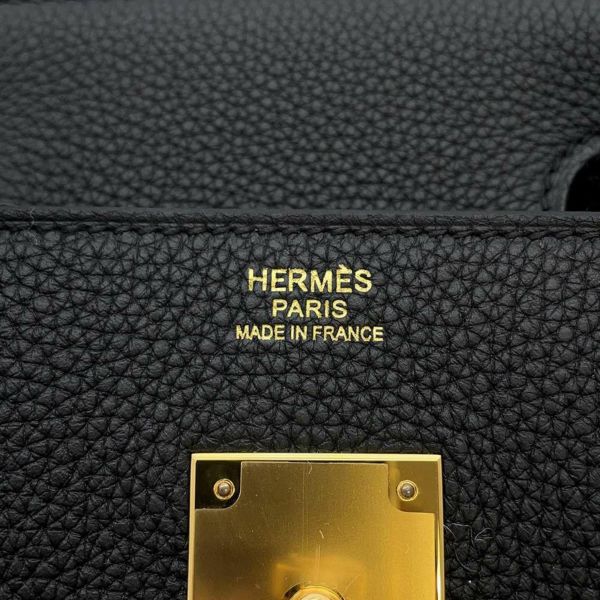 エルメス バーキン30 ブラック/ゴールド金具 トゴ W刻印 HERMES Birkin ハンドバッグ 黒