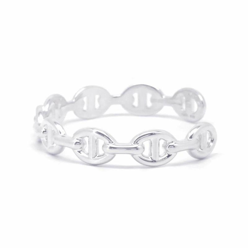 エルメス ブレスレット シェーヌダンクル アンシェネ バングル SV925シルバー サイズST HERMES