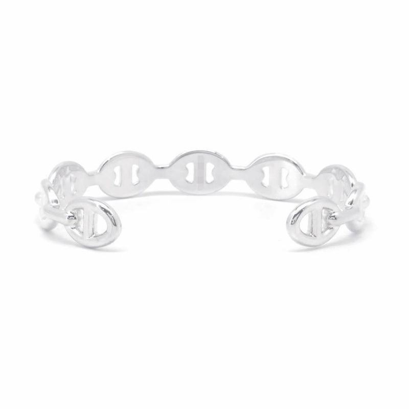 エルメス ブレスレット シェーヌダンクル アンシェネ バングル SV925シルバー サイズST HERMES