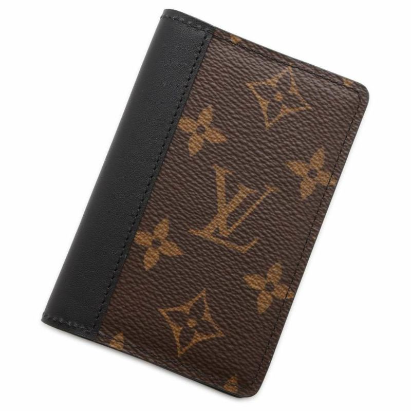 ルイヴィトン カードケース モノグラム・マカサー オーガナイザー・ドゥ ポッシュ M60111 黒 ブラック