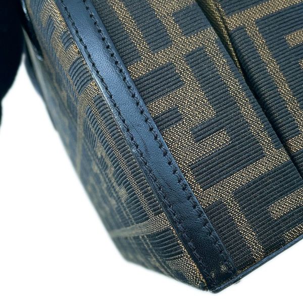 フェンディ ハンドバッグ ズッカ柄 ラウンド バニティ キャンバス レザー FENDI 2wayショルダーバッグ