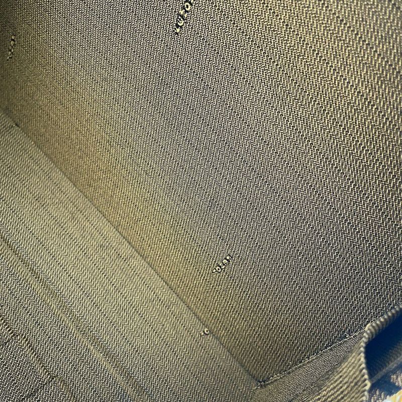 フェンディ ハンドバッグ ズッカ柄 ラウンド バニティ キャンバス レザー FENDI 2wayショルダーバッグ