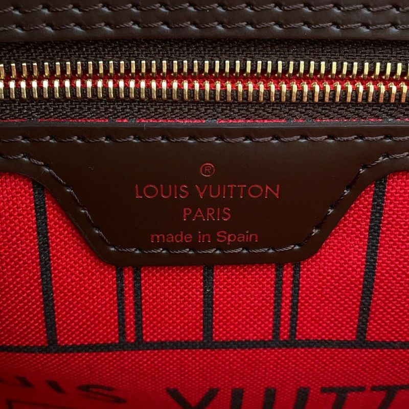 ルイヴィトン トートバッグ ダミエ・エベヌ ネヴァーフルMM ポーチ付き N41358 LOUIS VUITTON ヴィトン バッグ