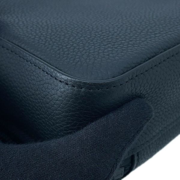 ルイヴィトン ショルダーバッグ グレインカーフレザー/LV アエログラム アルファ・ウェアラブル ウォレット M59161 黒 ブラック