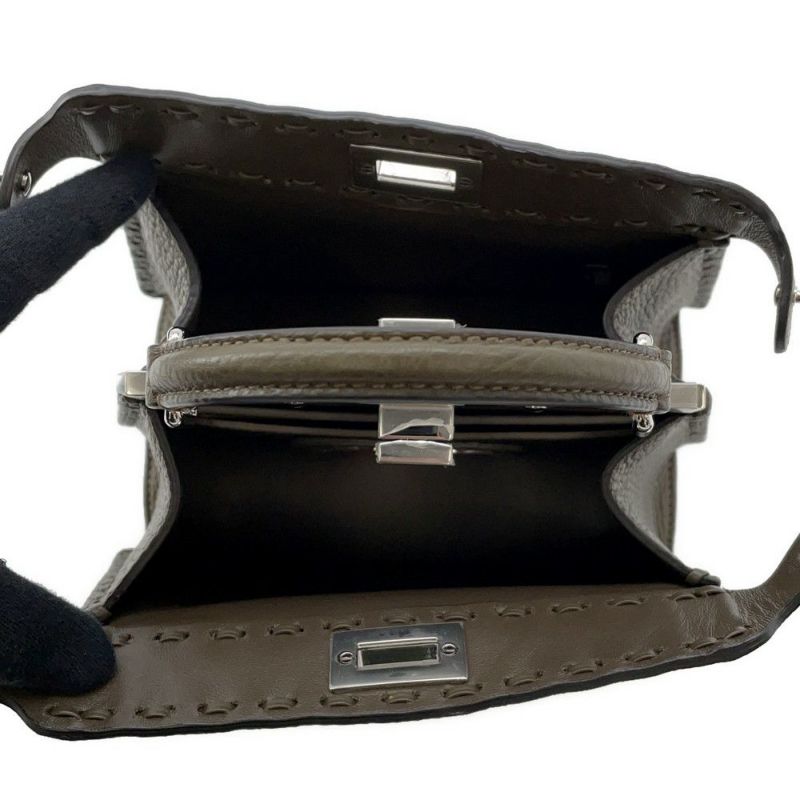 フェンディ ハンドバッグ ピーカブー セレリア アイシーユー プチ 8BN335 FENDI 2wayショルダーバッグ