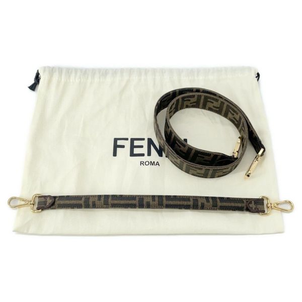 フェンディ ハンドバッグ ズッカ マルチポケット バゲット ジャガード 8BR808 FENDI バッグ 2wayショルダーバッグ