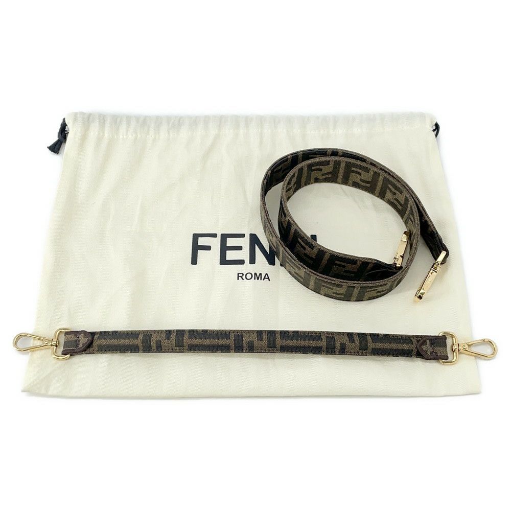 フェンディ ハンドバッグ ズッカ マルチポケット バゲット ジャガード 8BR808 FENDI バッグ 2wayショルダーバッグ