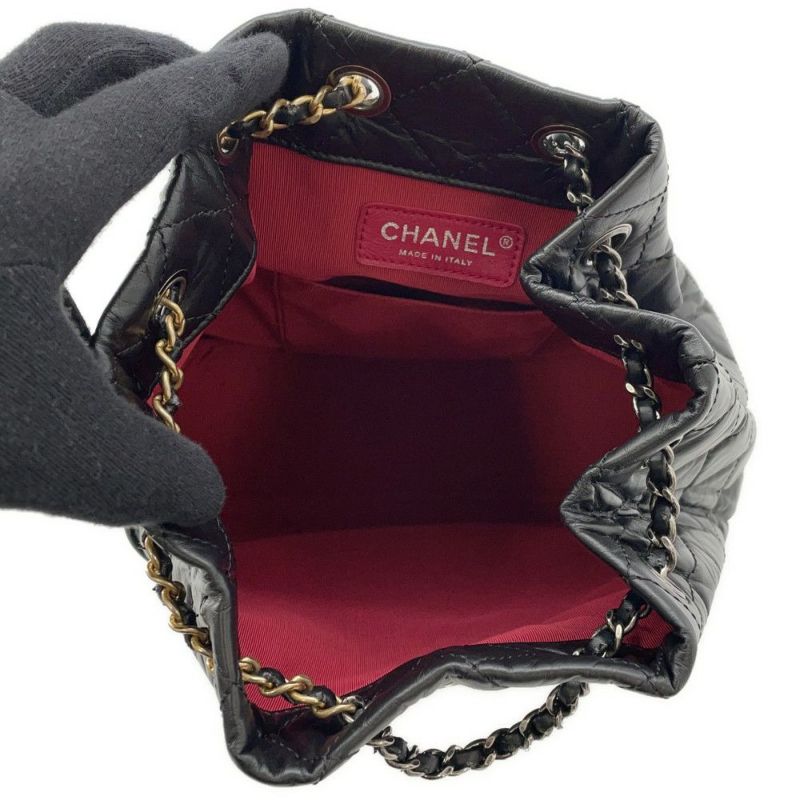 シャネル リュック マトラッセ  ココマーク ガブリエル ドゥ バックパック A94485 CHANEL  黒