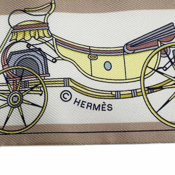 エルメス スカーフ ツイリー 馬車の変遷 Les Voitures Nouvelles HERMES シルク 2024春夏