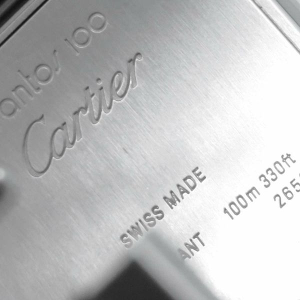 カルティエ サントス100 LM W200728G Cartier 腕時計 シルバー文字盤