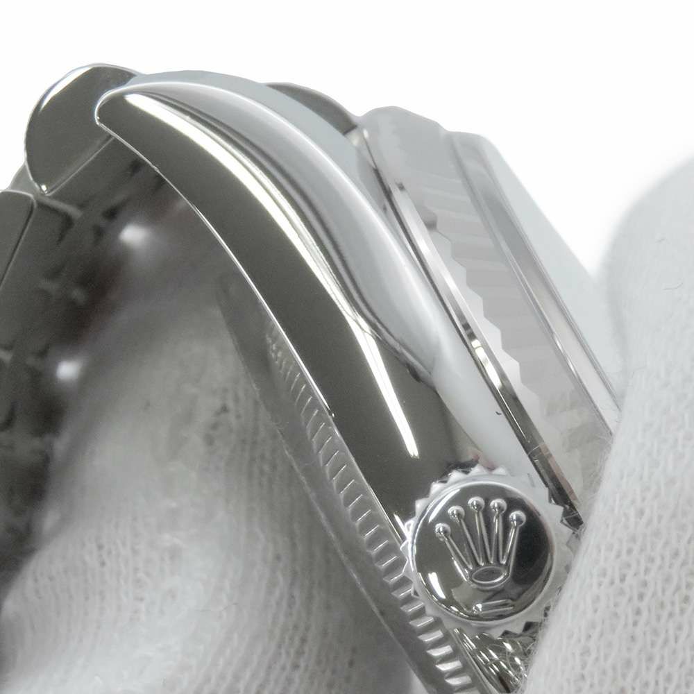 ロレックス デイトジャスト36 SS/K18WG 10PD ランダムシリアル ルーレット 116234NG ホワイトシェル文字盤