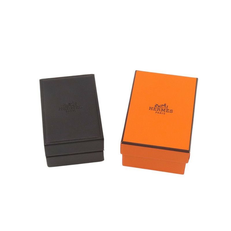 エルメス ピアス ガンバード クルー・ド・セル ピアス ダイヤモンド 計0.04ct K18PGピンクゴールド HERMES Ex-Libris Clou de Selle