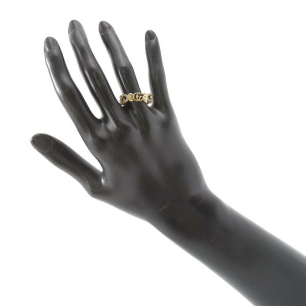 グッチ リング フローラ リング ダイヤモンド K18YGイエローゴールド リングサイズ約15号 GUCCI 指輪 ジュエリー
