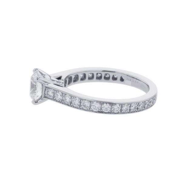 グラフ リング フレーム ラウンド ダイヤモンド エンゲージメントリング ダイヤ 中石0.70ct Pt950 サイズ5号 RPV01 GIA鑑定書付き 指輪