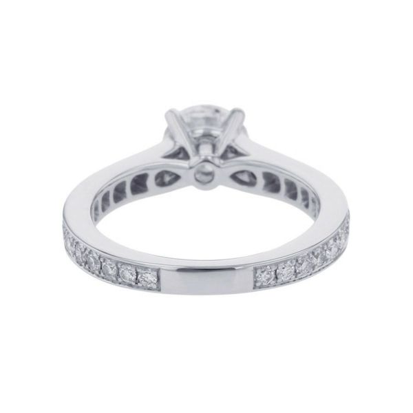 グラフ リング フレーム ラウンド ダイヤモンド エンゲージメントリング ダイヤ 中石0.70ct Pt950 サイズ5号 RPV01 GIA鑑定書付き 指輪