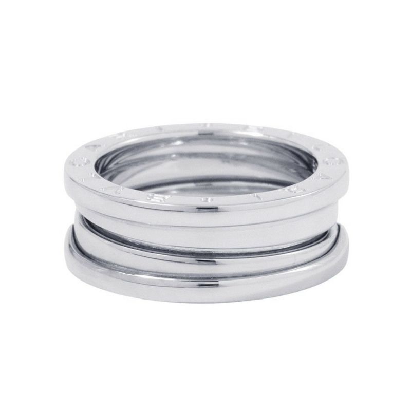 ブルガリ リング ビーゼロワン B-zero1 2バンド K18WGホワイトゴールド サイズ52 BVLGARI 指輪 ジュエリー