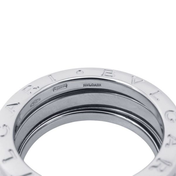 ブルガリ リング ビーゼロワン B-zero1 2バンド K18WGホワイトゴールド サイズ52 BVLGARI 指輪 ジュエリー