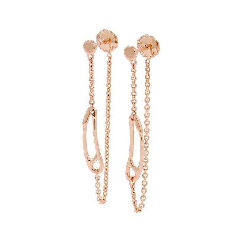 エルメス ピアス シェーヌダンクル ミニパンク K18PGピンクゴールド HERMES ジュエリー