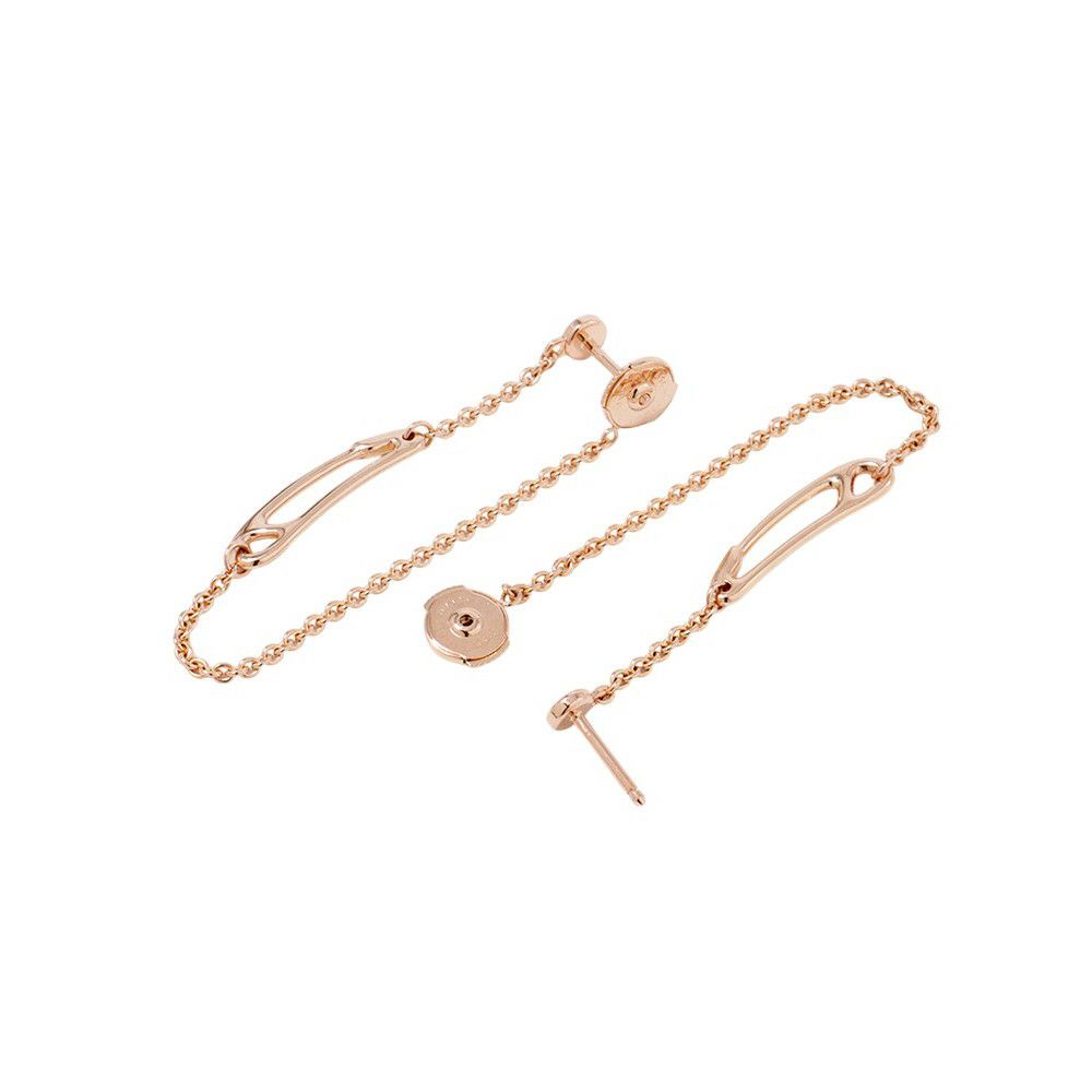 エルメス ピアス シェーヌダンクル ミニパンク K18PGピンクゴールド HERMES ジュエリー