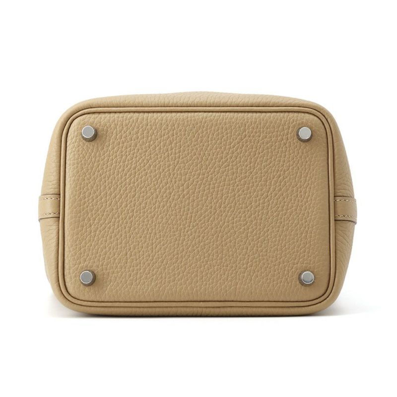 エルメス ハンドバッグ ピコタンロックMM ビスキュイ/シルバー金具 トリヨンクレマンス K刻印