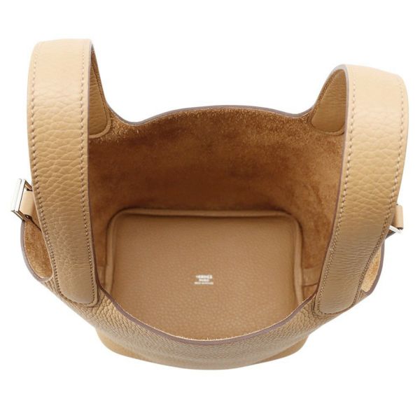 エルメス ハンドバッグ ピコタンロックMM ビスキュイ/シルバー金具 トリヨンクレマンス K刻印