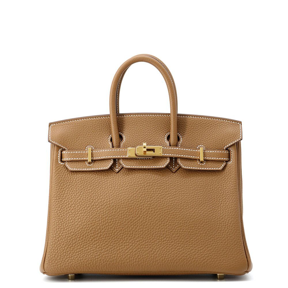 エルメス バーキン25 ゴールド/ゴールド金具 トゴ W刻印 HERMES Birkin ハンドバッグ