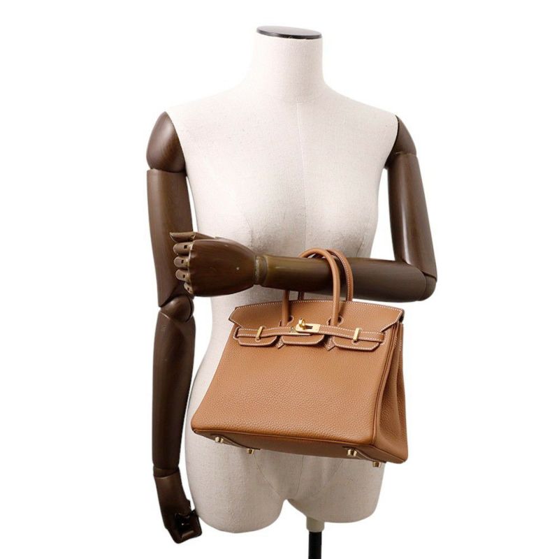 エルメス バーキン25 ゴールド/ゴールド金具 トゴ W刻印 HERMES Birkin ハンドバッグ