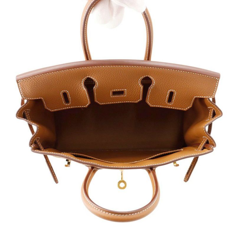 エルメス バーキン25 ゴールド/ゴールド金具 トゴ W刻印 HERMES Birkin ハンドバッグ