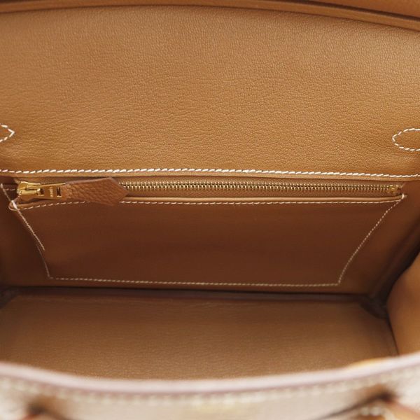 エルメス バーキン25 ゴールド/ゴールド金具 トゴ W刻印 HERMES Birkin ハンドバッグ