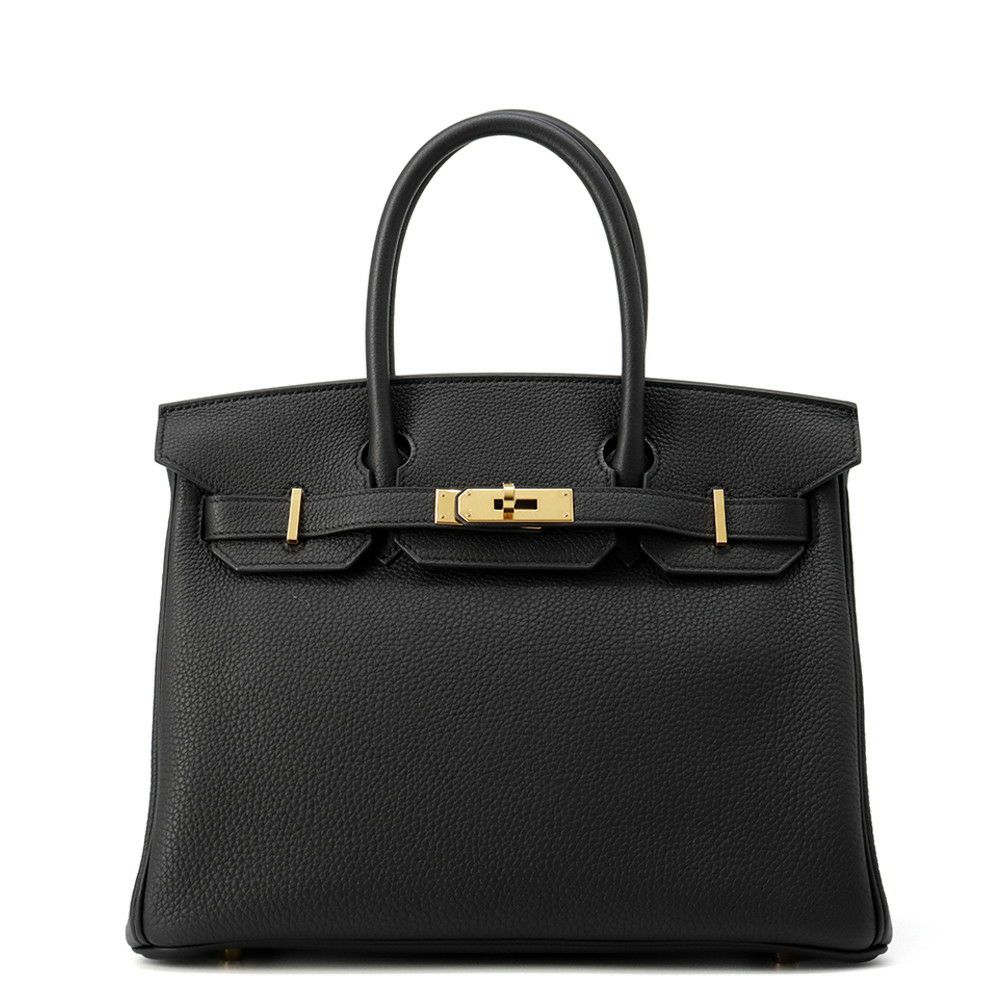 エルメス バーキン30 ブラック/ゴールド金具 トゴ B刻印 HERMES Birkin ハンドバッグ 黒