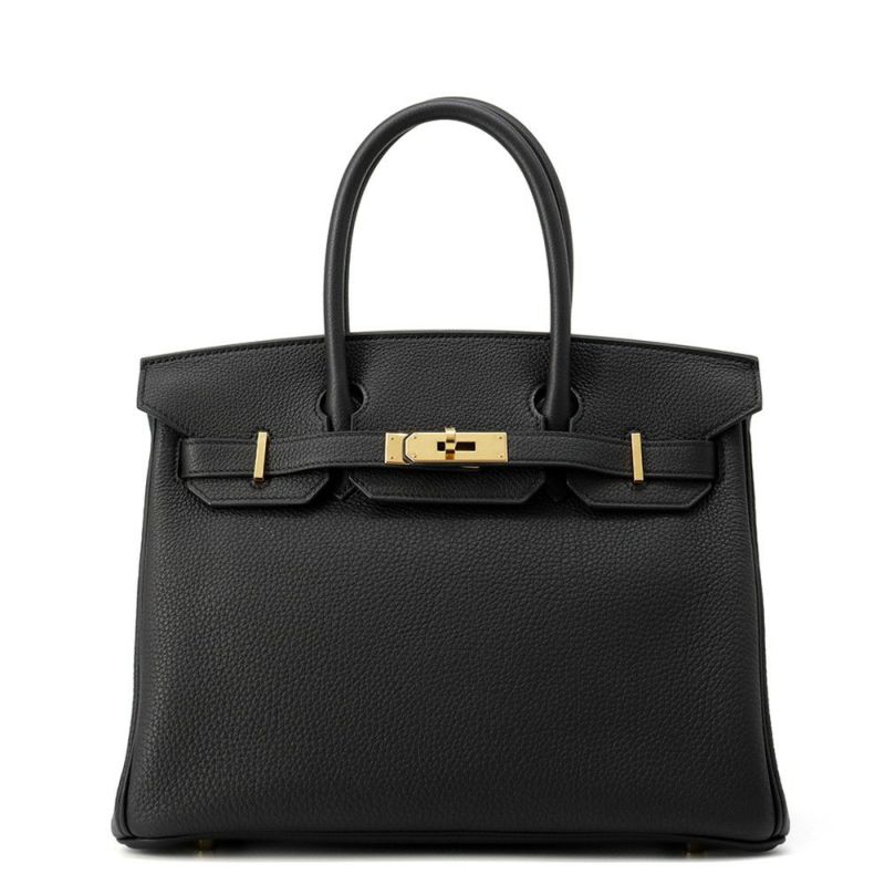 エルメス バーキン30 ブラック/ゴールド金具 トゴ B刻印 HERMES Birkin ハンドバッグ 黒