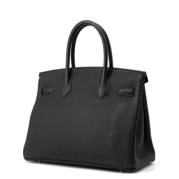 エルメス バーキン30 ブラック/ゴールド金具 トゴ B刻印 HERMES Birkin ハンドバッグ 黒