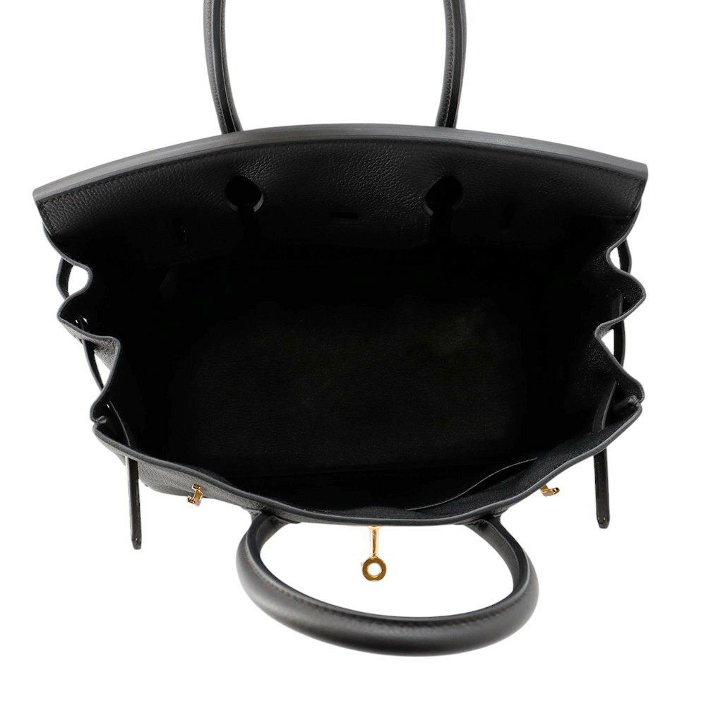 エルメス バーキン30 ブラック/ゴールド金具 トゴ B刻印 HERMES Birkin ハンドバッグ 黒