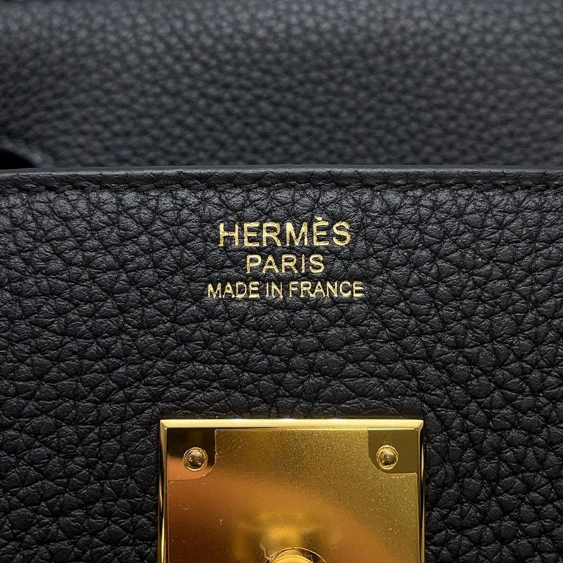 エルメス バーキン30 ブラック/ゴールド金具 トゴ B刻印 HERMES Birkin ハンドバッグ 黒