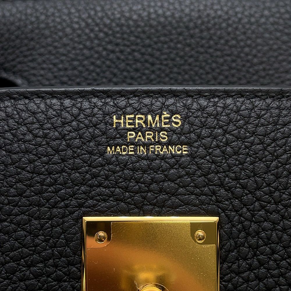 エルメス バーキン30 ブラック/ゴールド金具 トゴ B刻印 HERMES Birkin ハンドバッグ 黒