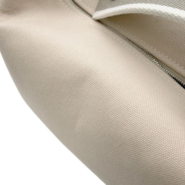 エルメス ポーチ ブリッド・ア・ブラックPM ベージュ/シルバー金具 キャンバス HERMES バッグ 小物入れ