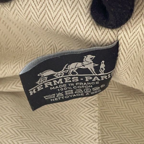 エルメス ポーチ ブリッド・ア・ブラックPM ベージュ/シルバー金具 キャンバス HERMES バッグ 小物入れ