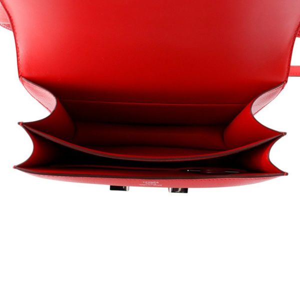 エルメス ミニ コンスタンス3 ミロワール ルージュラデュー/シルバー金具 シェブルシャムキラ K刻印