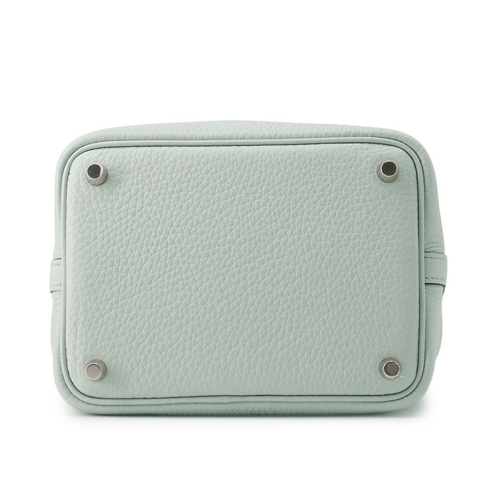 エルメス ハンドバッグ ピコタンロックPM ブルーペール/シルバー金具 トリヨンクレマンス W刻印