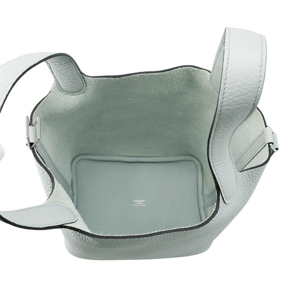エルメス ハンドバッグ ピコタンロックPM ブルーペール/シルバー金具 トリヨンクレマンス W刻印