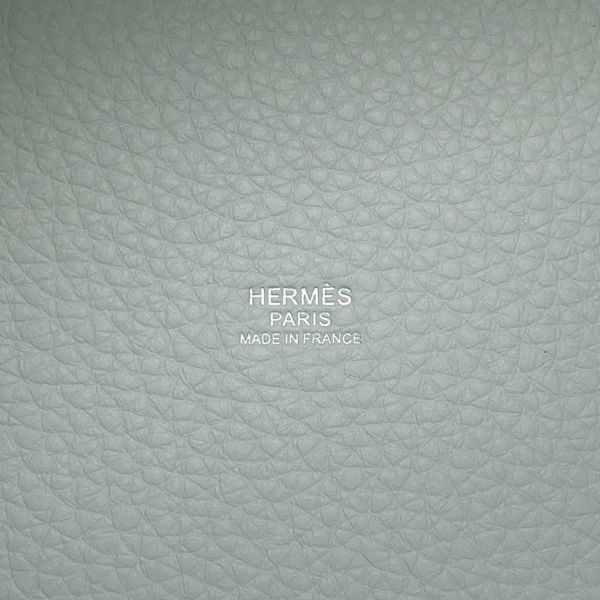 エルメス ハンドバッグ ピコタンロックPM ブルーペール/シルバー金具 トリヨンクレマンス W刻印