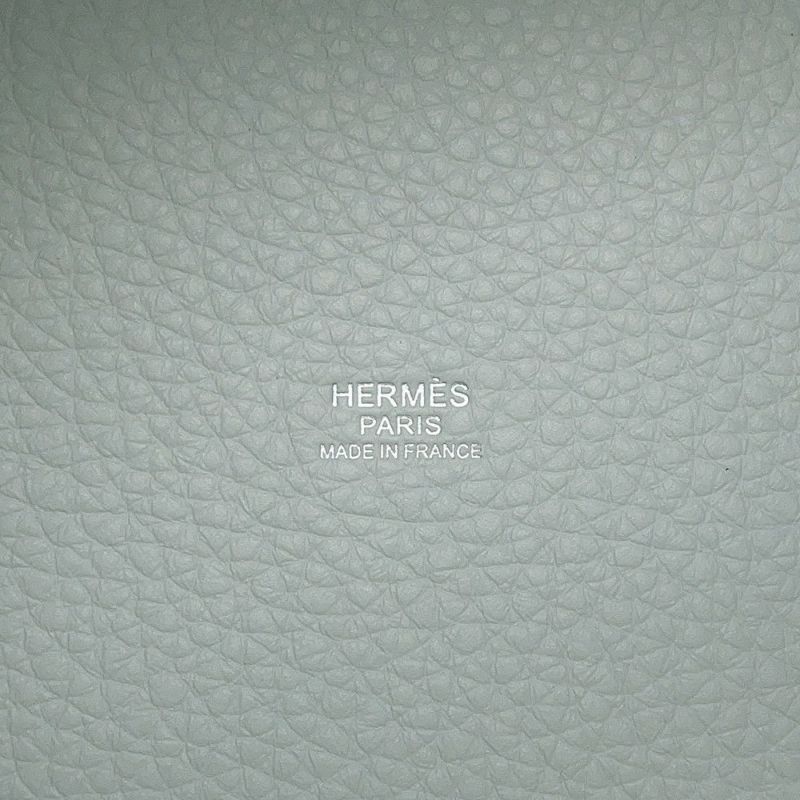 エルメス ハンドバッグ ピコタンロックPM ブルーペール/シルバー金具 トリヨンクレマンス W刻印