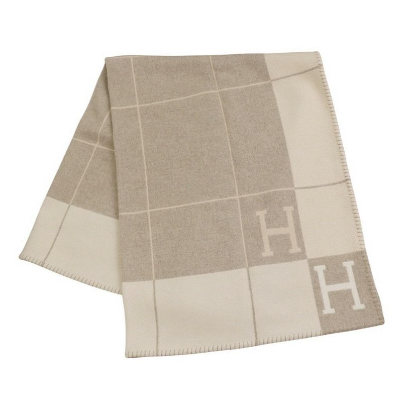 エルメス ブランケット アヴァロンIII ウール カシミヤ HERMES