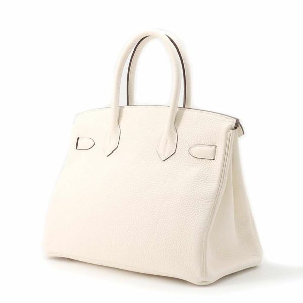 エルメス バーキン30 ナタ/ゴールド金具 トリヨンクレマンス U刻印 HERMES Birkin ハンドバッグ